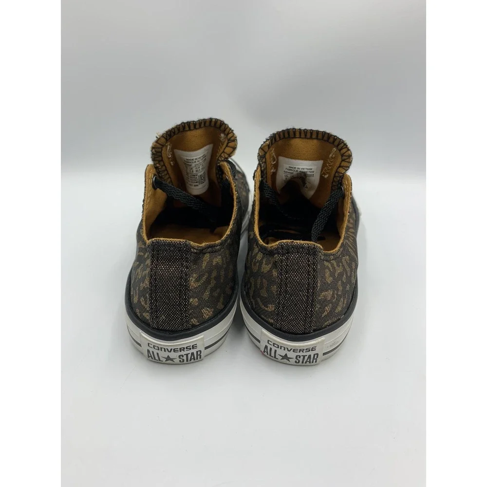 Rare CONVERSE CT OX All Star Black Metallic Bling Sneakers 640469F Youth 2